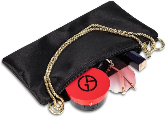 Sac de soirée en satin sac à main sac à main pour femmes sac d'épaule de mariage avec 2 chaînes pour cocktail formal