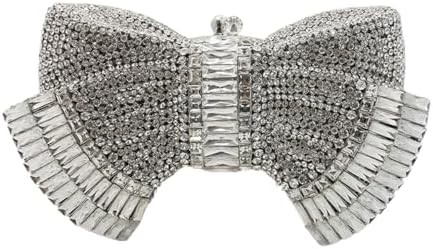 Les femmes de l'UMREN ELÉGANTES PAPILLONS RINESTONE VENANT LAGES LUXURE CRYSTAL CLUTCH Fête de mariage cocktail sac à main