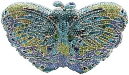 Les femmes de l'UMREN ELÉGANTES PAPILLONS RINESTONE VENANT LAGES LUXURE CRYSTAL CLUTCH Fête de mariage cocktail sac à main