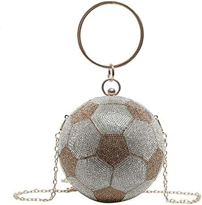 Le basket-ball féminin en forme de croix, le sac à main en forme de rhinestone, le ballon rond, le sac de soirée en forme de cristal, le sac à main pour le mariage.