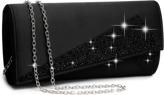 DASEIN VÉRINES SATIN RINESTONE CLAUCHE VÉRINERES sacs éblouissants brillant sac à main pour la fête mariage cocktail de bal