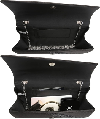 DASEIN VÉRINES SATIN RINESTONE CLAUCHE VÉRINERES sacs éblouissants brillant sac à main pour la fête mariage cocktail de bal