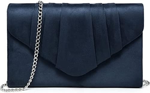 DASEIN BOURSE de soirée féminine enveloppe plissée poignée sac de main fête de mariage sac à main de mariée