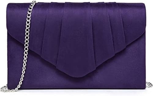 DASEIN BOURSE de soirée féminine enveloppe plissée poignée sac de main fête de mariage sac à main de mariée