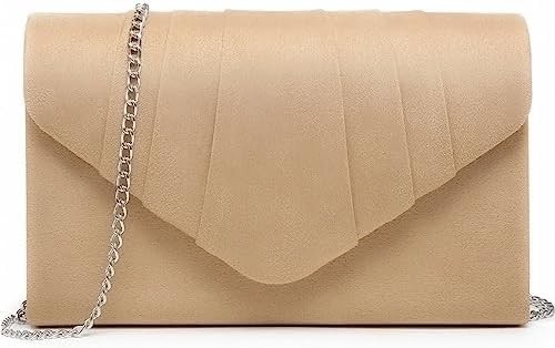 DASEIN BOURSE de soirée féminine enveloppe plissée poignée sac de main fête de mariage sac à main de mariée