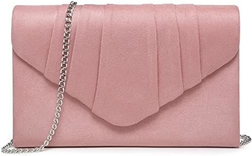DASEIN BOURSE de soirée féminine enveloppe plissée poignée sac de main fête de mariage sac à main de mariée