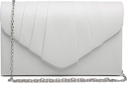 DASEIN BOURSE de soirée féminine enveloppe plissée poignée sac de main fête de mariage sac à main de mariée