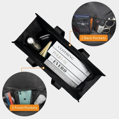 TOPDESIGN UTILITY TOTE BAG résistant à l'eau avec 13 poches extérieures et intérieures, fermeture de fermeture à glissière supérieure et support de fond épais