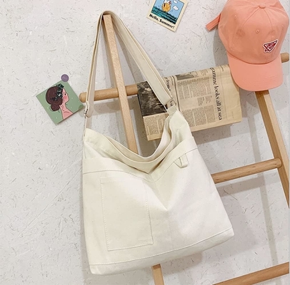 Marque: Kehpish Sac à main économique en coton toile, Sac à main croisé à trois poches extérieures