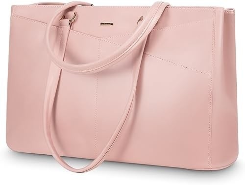 Laptop sac à main pour femmes 15,6 pouces en cuir étanche sacs d'ordinateur affaires bureau travail briefcase noir