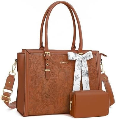Le sac à dos en cuir PU de 17 à 17,3 pouces est compatible avec les ordinateurs de bureau.