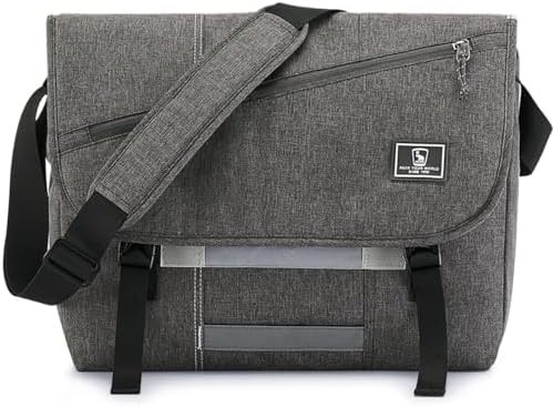OIWAS sac de messagerie pour hommes, 15,6 pouces sac portable crossbody femmes sac à main occasionnel sac à main bureau de voyage universitaire