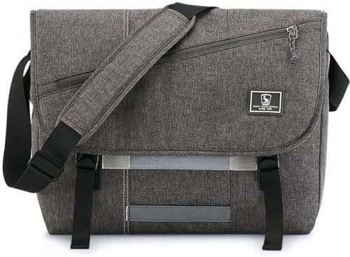 OIWAS sac de messagerie pour hommes, 15,6 pouces sac portable crossbody femmes sac à main occasionnel sac à main bureau de voyage universitaire