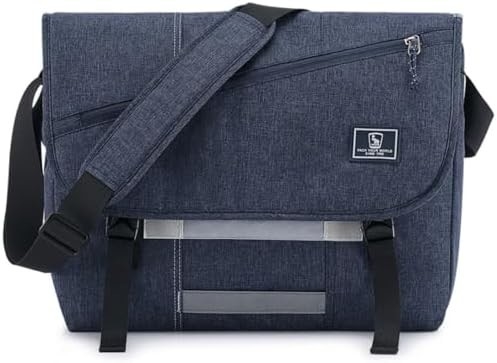 OIWAS sac de messagerie pour hommes, 15,6 pouces sac portable crossbody femmes sac à main occasionnel sac à main bureau de voyage universitaire