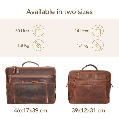 Sac portable San Francisco 17 pouces Je sac à main en cuir pour ordinateur Je porte-documents pour bureau,