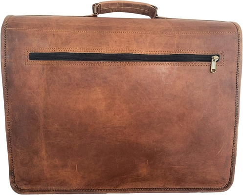 18 pouces de cuir boîtier ordinateur portable sac messager meilleur ordinateur sac à main sacs faits à la main pour hommes et femmes