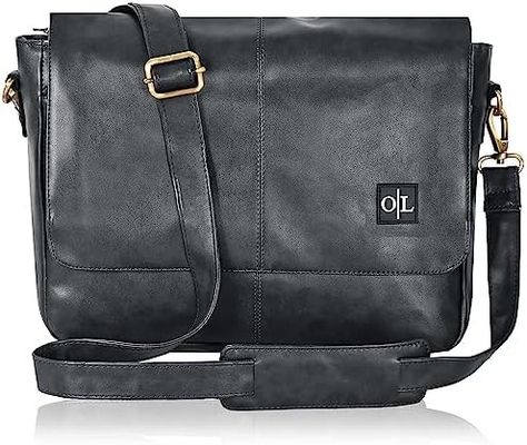 Vestige de messagerie en cuir pour hommes et femmes - Vestige portable pour collège, bureau, épaule réglable