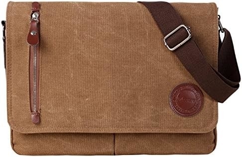 VINTAGE CANVAS sac à main sac de messager pour hommes femmes sac à main de voyage 13,5 &quot; sac portable sac à main