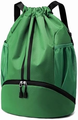 HOEDIA SPORTS ROCKPACK - SAUFETTE à cordes SPORT BAG GYM avec un compartiment chaussures et une poche imperméable à l'humidité pour femmes et hommes