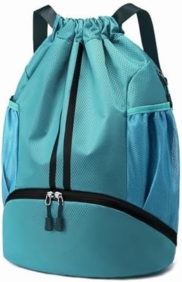 HOEDIA SPORTS ROCKPACK - SAUFETTE à cordes SPORT BAG GYM avec un compartiment chaussures et une poche imperméable à l'humidité pour femmes et hommes