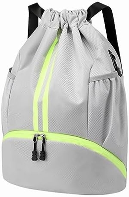 HOEDIA SPORTS ROCKPACK - SAUFETTE à cordes SPORT BAG GYM avec un compartiment chaussures et une poche imperméable à l'humidité pour femmes et hommes