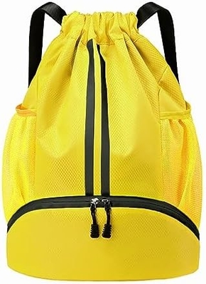 HOEDIA SPORTS ROCKPACK - SAUFETTE à cordes SPORT BAG GYM avec un compartiment chaussures et une poche imperméable à l'humidité pour femmes et hommes
