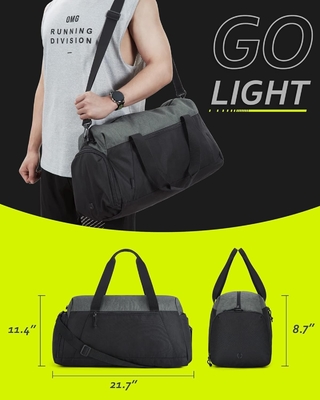 Bags de gymnastique pour hommes, femmes, sac à dos pliable, sac à dos de week-end léger avec un compartiment chaussures,