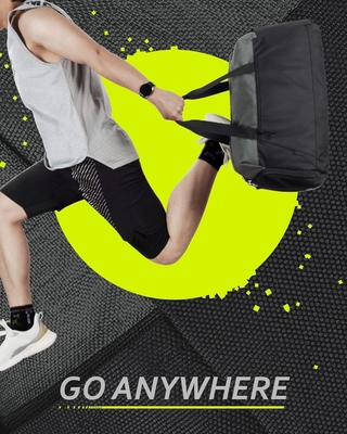 Bags de gymnastique pour hommes, femmes, sac à dos pliable, sac à dos de week-end léger avec un compartiment chaussures,