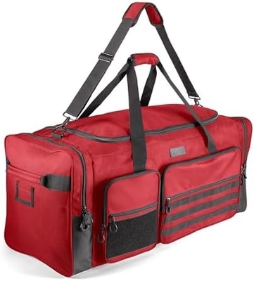Fitdom 130L 36&quot; lourd extra-grand équipement de gymnastique de sport de voyage sac à dos W / épaule réglable et 7 compartiments
