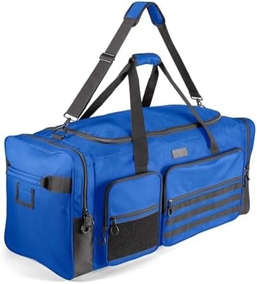 Fitdom 130L 36&quot; lourd extra-grand équipement de gymnastique de sport de voyage sac à dos W / épaule réglable et 7 compartiments