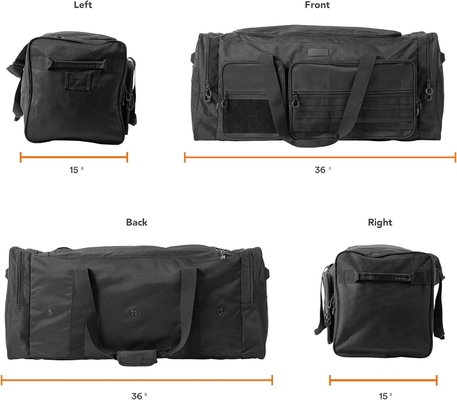 Fitdom 130L 36&quot; lourd extra-grand équipement de gymnastique de sport de voyage sac à dos W / épaule réglable et 7 compartiments