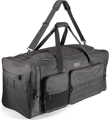 Fitdom 130L 36&quot; lourd extra-grand équipement de gymnastique de sport de voyage sac à dos W / épaule réglable et 7 compartiments