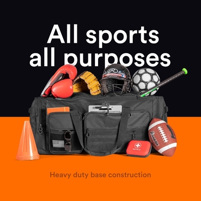Fitdom 130L 36&quot; lourd extra-grand équipement de gymnastique de sport de voyage sac à dos W / épaule réglable et 7 compartiments