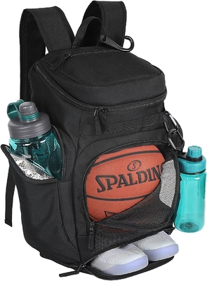 Sac à dos de basket-ball, sac de sport grand, sac de gym avec compartiment balle et compartiment chaussures pour magasiner chaussures de sport eau
