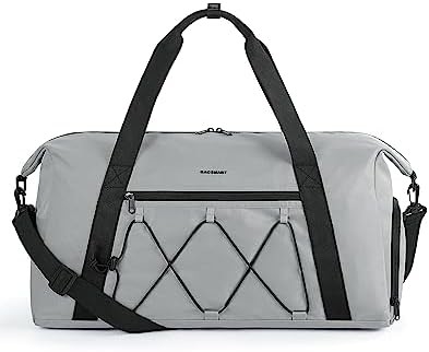 Sac de sport BAGSMART avec compartiment chaussures et poche mouillée, sac de sport léger, sac de voyage, C TO STORE chaussures de sport eau