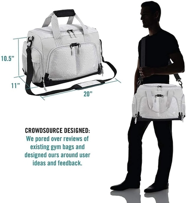 Le sac à dos durable est conçu avec 10 compartiments optimaux, y compris des chaussures résistantes à l'eau.