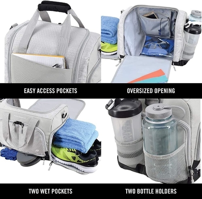 Le sac à dos durable est conçu avec 10 compartiments optimaux, y compris des chaussures résistantes à l'eau.