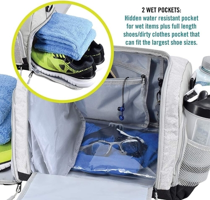 Le sac à dos durable est conçu avec 10 compartiments optimaux, y compris des chaussures résistantes à l'eau.