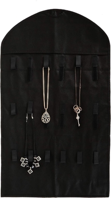 FORAINEAM 3 PACK HANGING JEWELRY ORGANIZER 32 poches 18 crochet et boucles collier porte-oreillets bracelet montre de bague