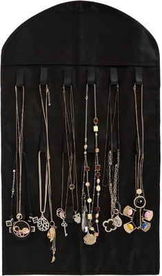 FORAINEAM 3 PACK HANGING JEWELRY ORGANIZER 32 poches 18 crochet et boucles collier porte-oreillets bracelet montre de bague