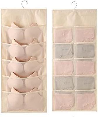 CABINETTE et sous-vêtements accrochage organisateur de stockage poches de maille étagères à deux côtés étagères d'espace économe sac chaussettes sous-vêtements tiroir