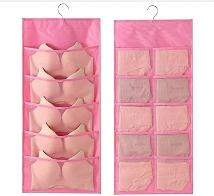 LIREX BRA ORGANISATEUR de rangement avec 10 poches, 1 paquet de sous-vêtements pliables