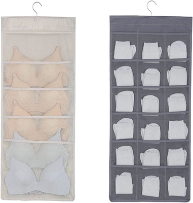 CABINETTE et sous-vêtements accrochage organisateur de stockage poches de maille étagères à deux côtés étagères d'espace économe sac chaussettes sous-vêtements tiroir