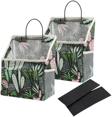 2 sacs à main organisateur panier avec poches pour salle de bains chambre à coucher cuisine dortoir