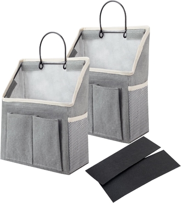 2 sacs à main organisateur panier avec poches pour salle de bains chambre à coucher cuisine dortoir