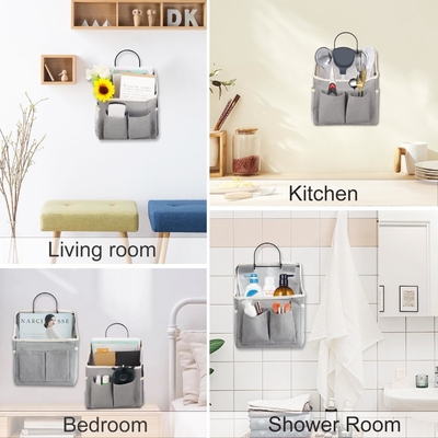 2 sacs à main organisateur panier avec poches pour salle de bains chambre à coucher cuisine dortoir