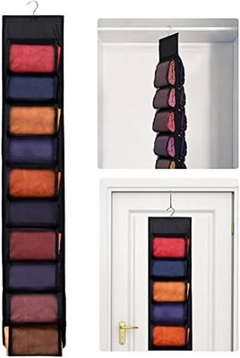 Organiseur de rangement de jambes pour placard, système d'organisateur de placard suspendu, porteuse de placards de vêtements gris avec 20 rouleaux