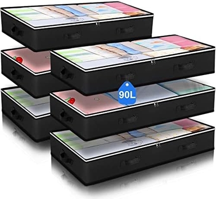 Bouillonnant Joy 90L sous le lit des conteneurs de stockage, des organisateurs de placards et des bacs de stockage, des sacs de stockage pliables sous le lit pour