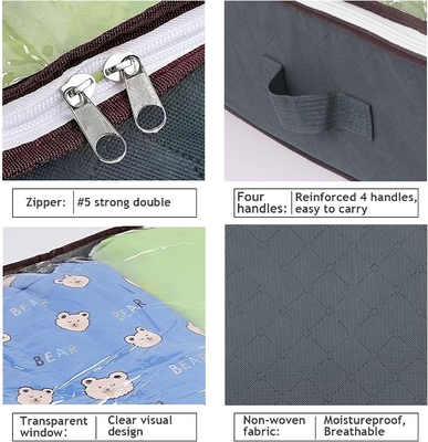Bouillonnant Joy 90L sous le lit des conteneurs de stockage, des organisateurs de placards et des bacs de stockage, des sacs de stockage pliables sous le lit pour