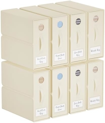 Organiseurs et rangements de draps, 4 paquets, taille reine/roi (gris), organisateur de draps, bacs de rangement en tissu pour draps,